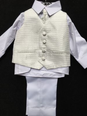 Vivaki Boys Suit - White/Cream